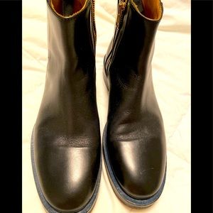 Ladies Paul Smith sz 39 black leather ankle boots